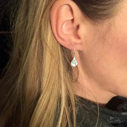 Women's Dandelion Earrings with Sterling Silver and Unique Design