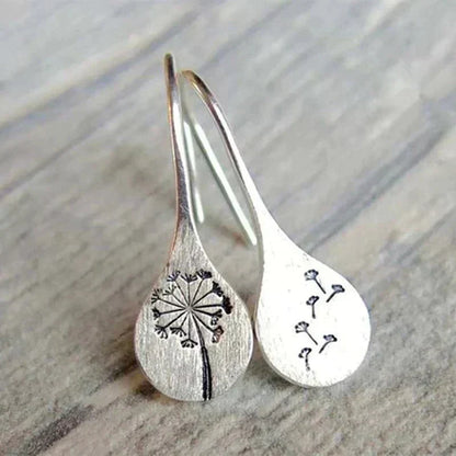 Women's Dandelion Earrings with Sterling Silver and Unique Design
