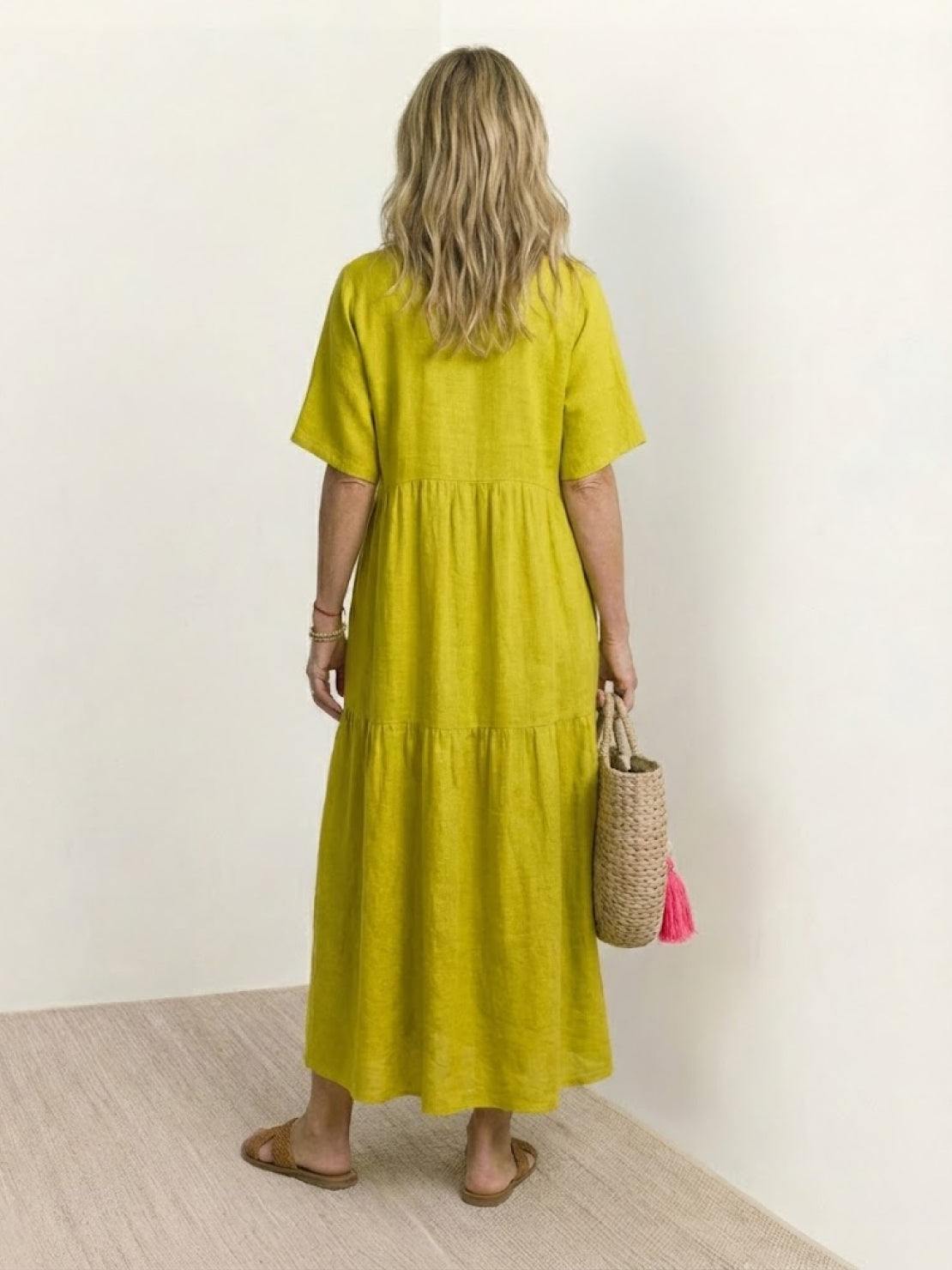 Bohemian Inspired V-Neck Silk Blend Flowing Sun Kissed Terracotta All Day Maxi Dress