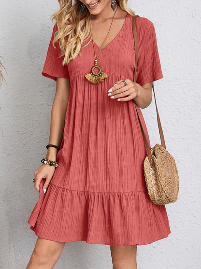Women’s Elegant A-Line Dress – Flattering Belly Coverage Soft Formal Event Dress