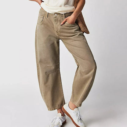 Tatum | Barrel Leg Jeans with High Waist and Relaxed Fit