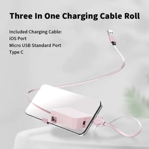 Hot Sale 50% OFF🔥Three In One Charging Cable Roll