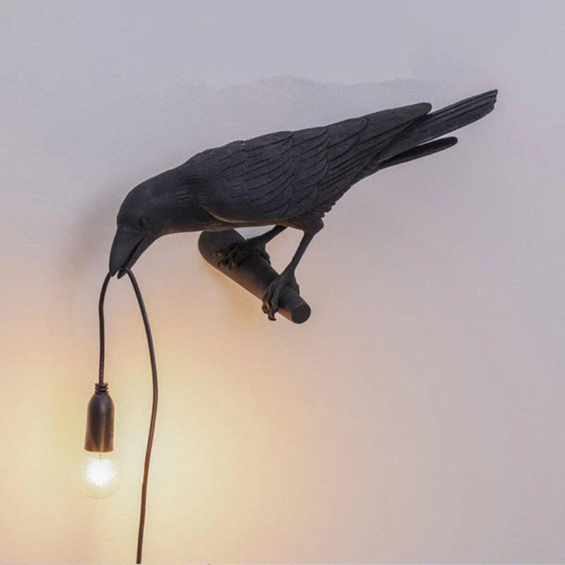 Black Bird Bedside Table Lamp