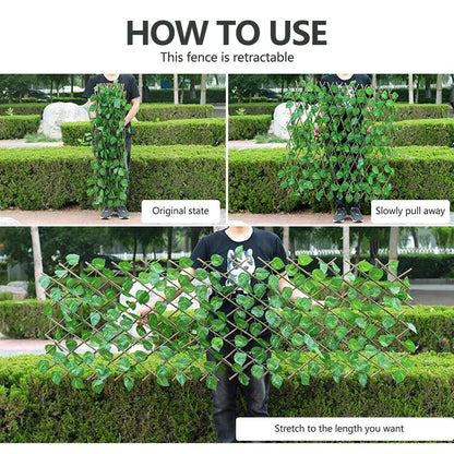 【LAST DAY SALE】Expandable Faux Privacy Fence