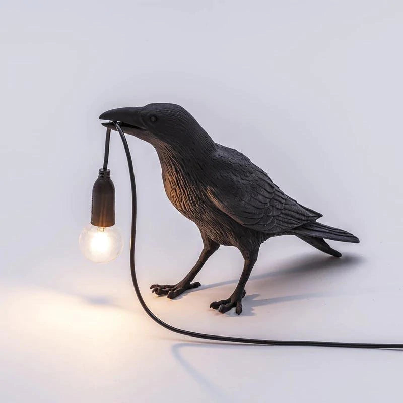 Black Bird Bedside Table Lamp